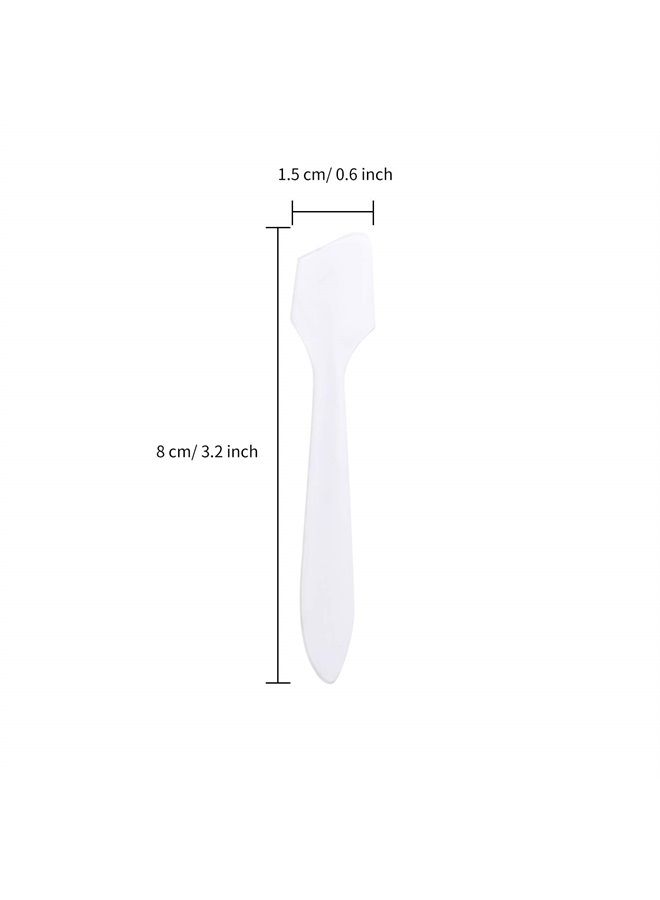 Senkary 200 Pack Disposable Makeup Spatulas Plastic Cosmetic Spatula 3.2 Inch Frosted Facial Cream Mask Spatula (Translucent) - Image 1