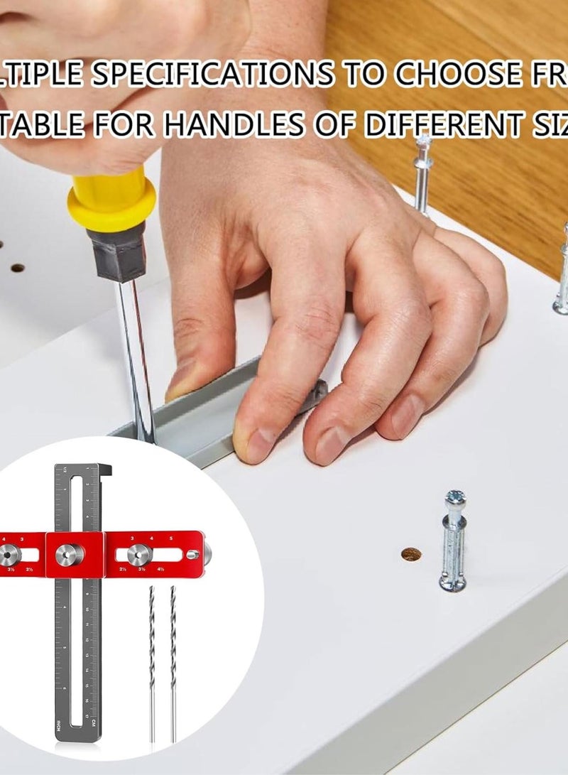 GGOOT Cabinets Hardware Handle Jigs Aluminum Cabinet Template Tool Woodworking Drilling Hole Doweling Guide Puncher Locator - Image 4