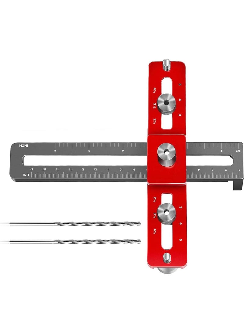 GGOOT Cabinets Hardware Handle Jigs Aluminum Cabinet Template Tool Woodworking Drilling Hole Doweling Guide Puncher Locator - Image 5