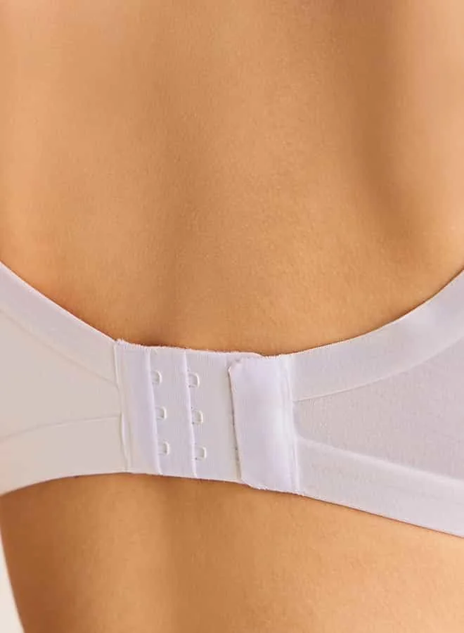 سبلاش فيڤ Adjustable Strap Bra with Hook and Eye Closure