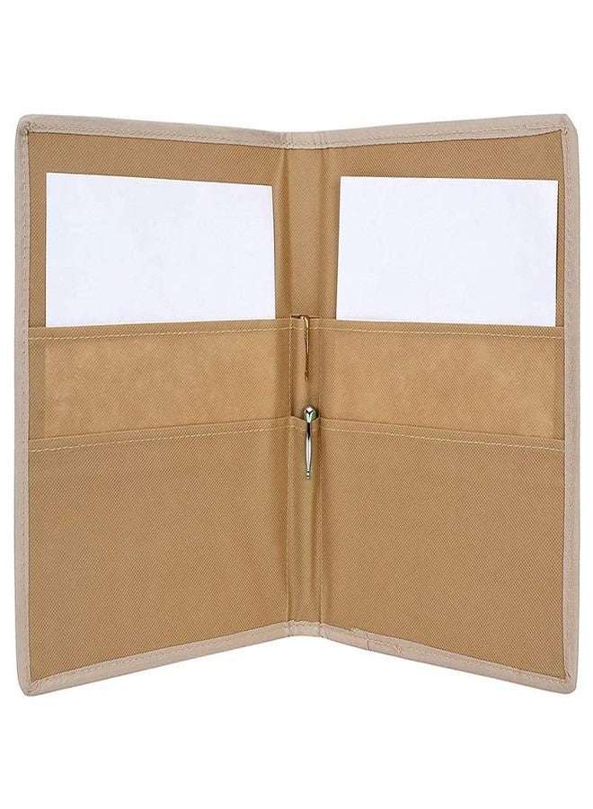 CAMPIO Printed Fabric File Folders for Certificates, Document Holder, Jute Conference Folder (Size: A4, Color: Multicolor Warli Printed) (Pack of 2) - Image 3
