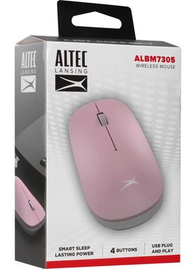 ALTECO Altec Lansing ALBM7305 Pink 2.4GHz USB 1600DPI Wireless Mouse with Alkaline Battery  - Image 5