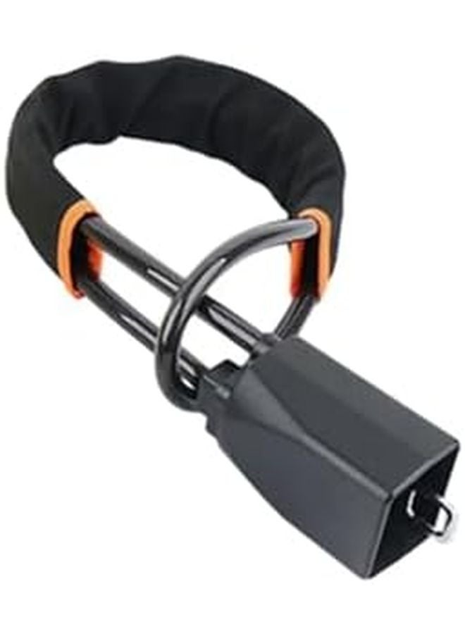 Universal Car Steering Wheel Lock with Seat Belt Buckles Anti Theft Device for Truck SUV Van RV Black - Image 1