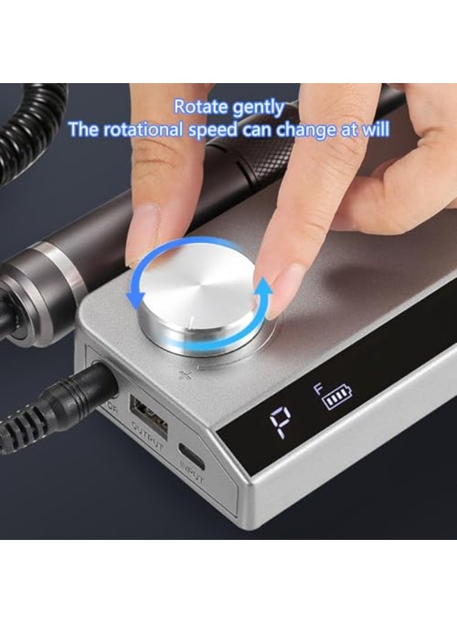 EVEREEN UV501 Professional Electric Nail Drill Machine Matte Grey - Image 5
