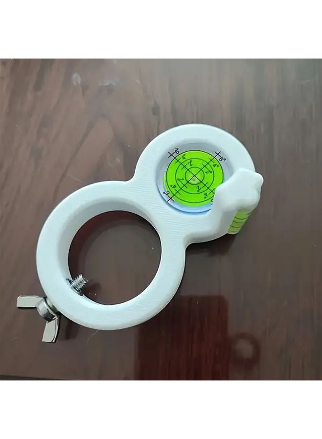 مثقاب لاسلكي أبيض مقياس مستوى وزاوية مقبض مريح أدوات النجارة وأعمال DIY - Image 1