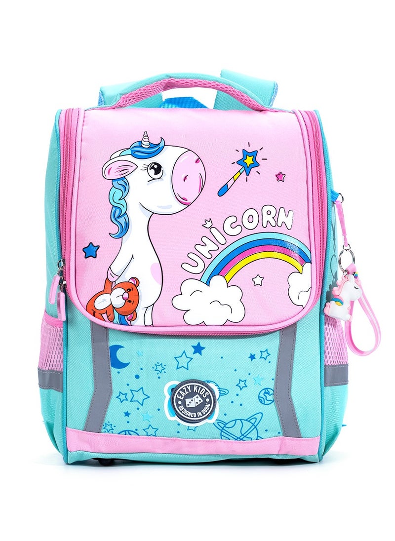 School Bag Unicorn - Green + Pink - pzsku/Z1FADDB3780EDC10CFC30Z/45/_/1723187853/b2905fa9-ed97-411b-be64-51e0c471eec4