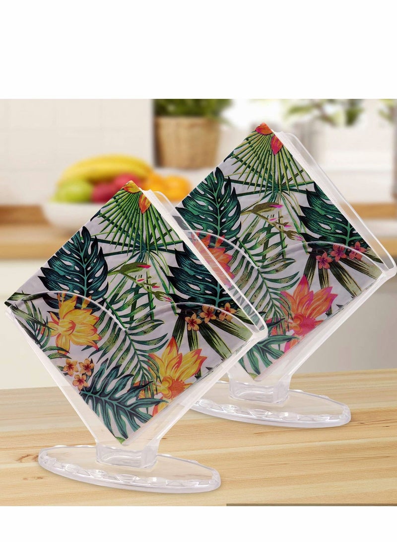 Y&D Coffee Filter Holder 2Pcs Decorative Clear Caddy Beverage Napkin Holder for Tables and Kitchen  - Image 4