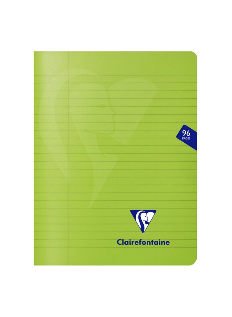 Clairefontaine دفتر ميميسيس بحجم A5 بغطاء بلاستيكي 1 قطعة 96 ورقة أخضر - Image 1