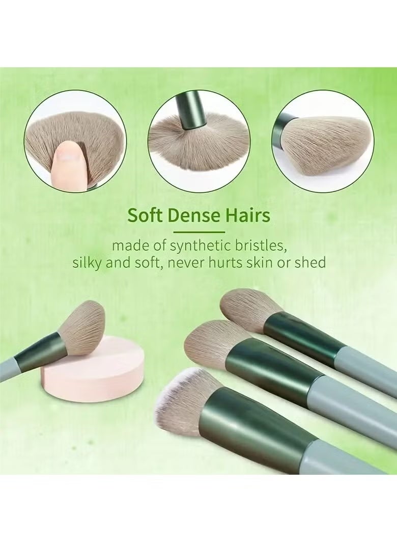 ORiTi 13 Pcs Makeup Brushes Soft Fluffy Prfessional Foundatiion Blush Powder Eyeshadow Kabuki Blending Make Up Brush Beauty Tools - Purple  - Image 5