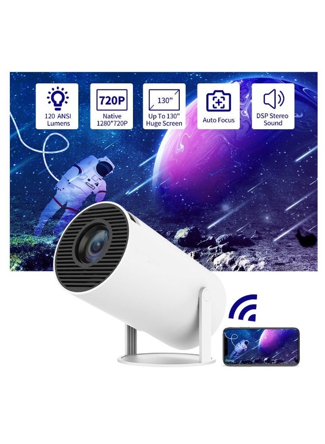 DubaiGallery Full HD Smart Mini Projector – Modern Compact Home Theater Projector with Rotatable Adjustable Stand, High-Definition Display, Remote Control and Easy Installation, Ideal for Bedroom Movies, Living Room Entertainment, Gaming, Streaming, Presentations and Travel - Image 4