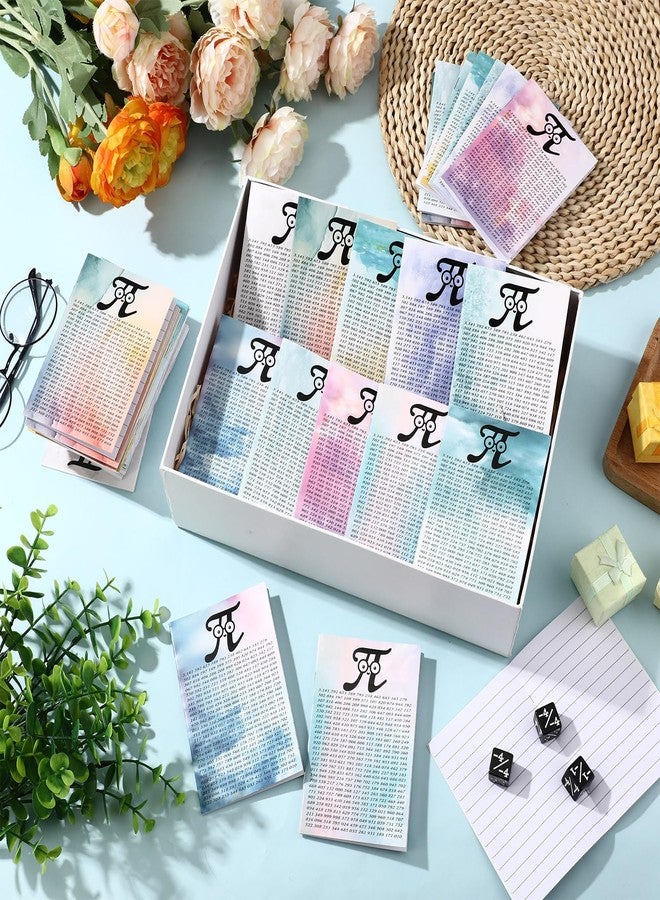 اياستي مجموعة إيستي المكونة من 50 قطعة من هدايا حفلات التخرج في الرياضيات، عبارة عن دفاتر ملاحظات صغيرة على شكل باي، هدايا أسبوع تقدير المعلمين لمحبي الرياضيات والطلاب والمعلمين (متعددة الألوان) - Image 5