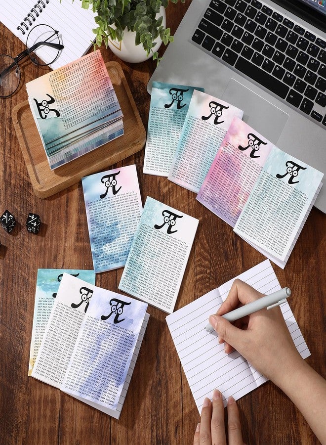 اياستي مجموعة إيستي المكونة من 50 قطعة من هدايا حفلات التخرج في الرياضيات، عبارة عن دفاتر ملاحظات صغيرة على شكل باي، هدايا أسبوع تقدير المعلمين لمحبي الرياضيات والطلاب والمعلمين (متعددة الألوان) - Image 3