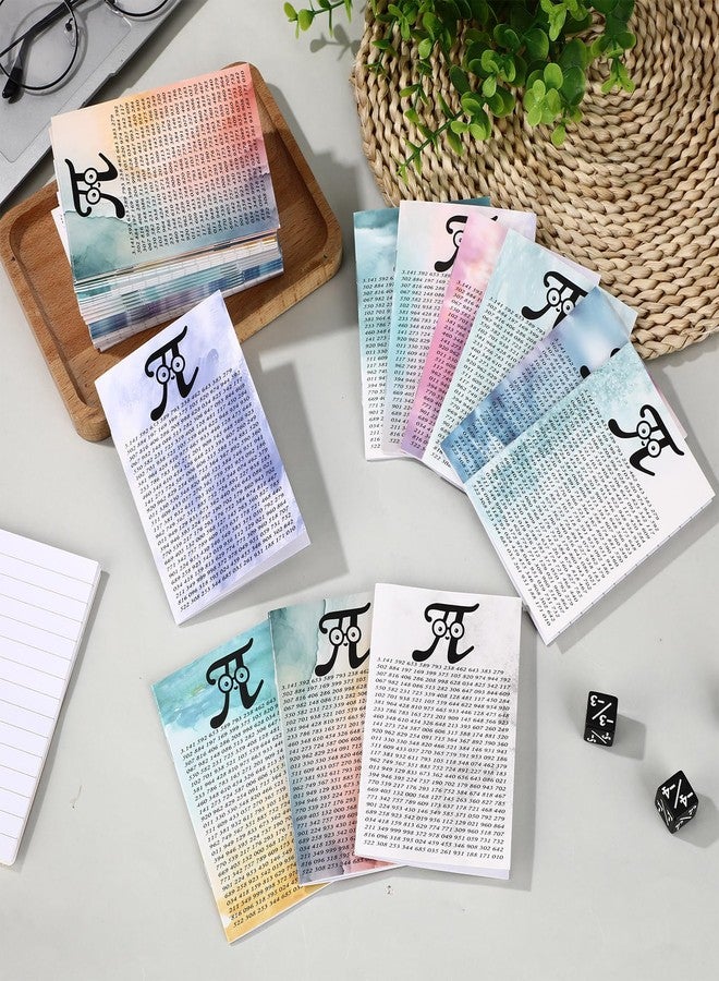 اياستي مجموعة إيستي المكونة من 50 قطعة من هدايا حفلات التخرج في الرياضيات، عبارة عن دفاتر ملاحظات صغيرة على شكل باي، هدايا أسبوع تقدير المعلمين لمحبي الرياضيات والطلاب والمعلمين (متعددة الألوان) - Image 4