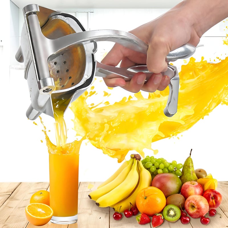Manual Juicer - Durable Stainless Steel Citrus Juicer with Non-Drip Design, Perfect for Extracting Fresh Juice from Lemons, Oranges, Watermelons Easily - Image 3