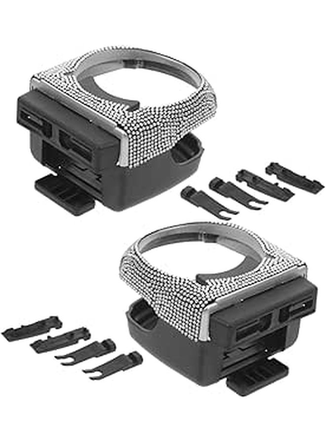 Rhinestone Car Air Vent Cup Holder 2 Pack Auto Drink Mount Bottle Holder - Image 1