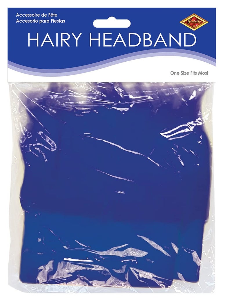 Beistle Blue Hairy Costume Headband-1 Pc, one size (60277-B) - Image 4