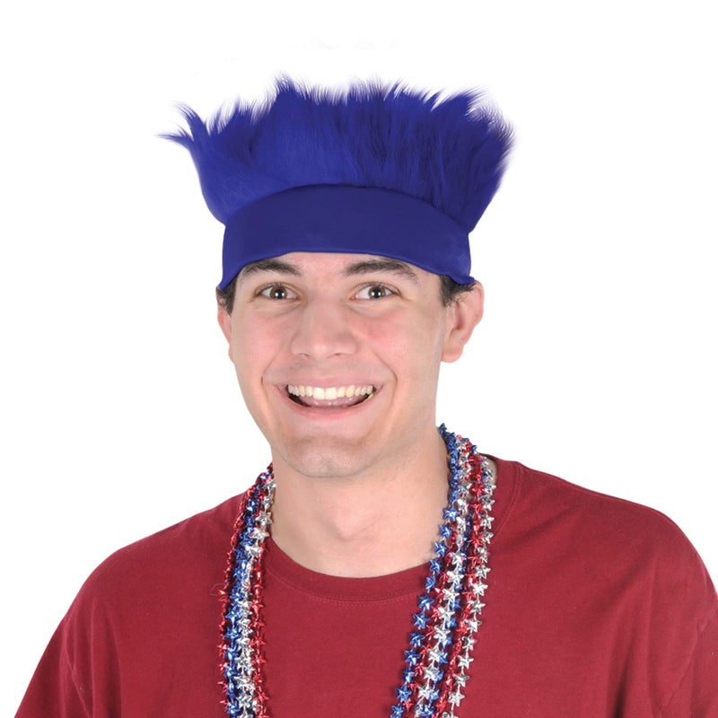 Beistle Blue Hairy Costume Headband-1 Pc, one size (60277-B) - Image 2