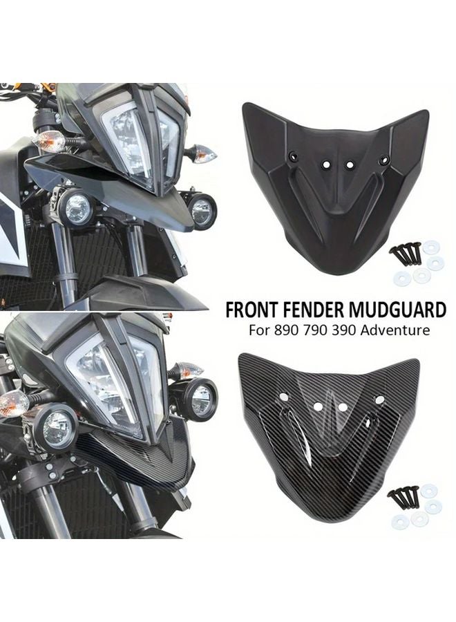 غطاء امتداد حماية مخروط فتحة التفتيش للعجلة الأمامية السوداء لـ KTM 390 790 890 Adventure ADV 2020 2021 - Image 1