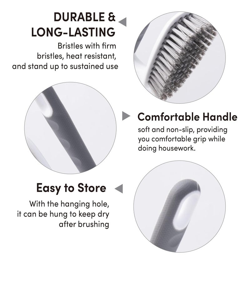 Premsons ® Ergonomic Handheld Scrub Brush – Heavy-Duty Cleaning Brush with Non-Slip Grip & Stiff Bristles for Kitchen, Bathroom, Tiles, Floors, and More – Durable & Comfortable Design for Deep Cleaning - Image 4