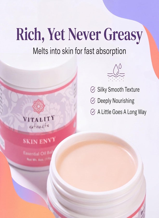 Vitality Extracts Skin Envy Essential Oil Balm - 6oz, Moisturizer, Beeswax, Vitamin A, Skin Care, All Natural, Coconut Oil - Image 4