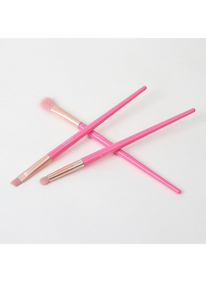 Miniso - Exquisite Eye Makeup Brush Set 3-In-1, Pink Me! Series Beauty Brushes Set - Image 1