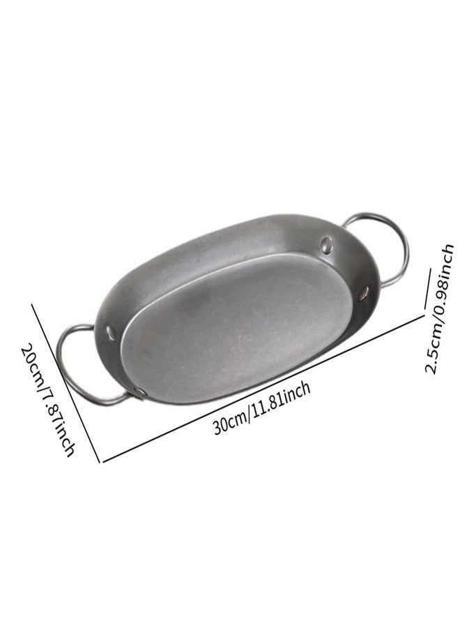 Leefasy Stainless Steel Fish Baking Tray Fish Pan Roasting Pan Heavy Duty Accessory Serving Platter Grill Plate for Cooking Meat Oven, M - Image 3