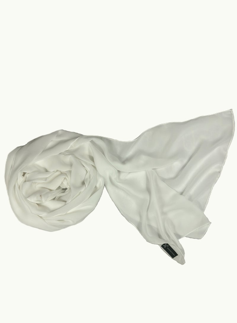 برفكتوري شال حجاب شيفون سادة خفيف الوزن للنساء، شال عباية فاخر ناعم، وشاح طويل لحجاب الزفاف - Image 1