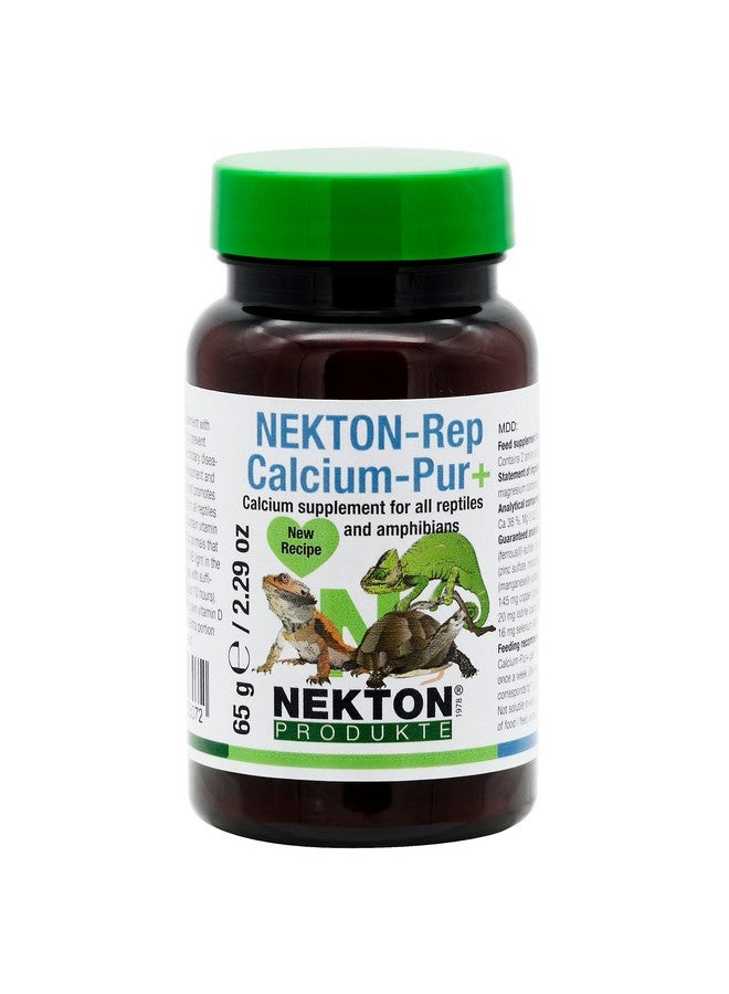 نيكتون مستحضر نيكتون-ريب كالسيوم-PUR+ كالسيوم لجميع الزواحف والبرمائيات 65 جم / 2.29 أونصة - Image 1