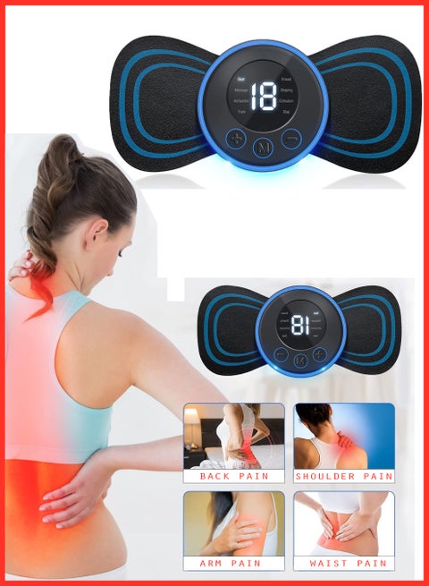 Wireless Portable Neck Massager with 8 Modes and 19 Strength Levels