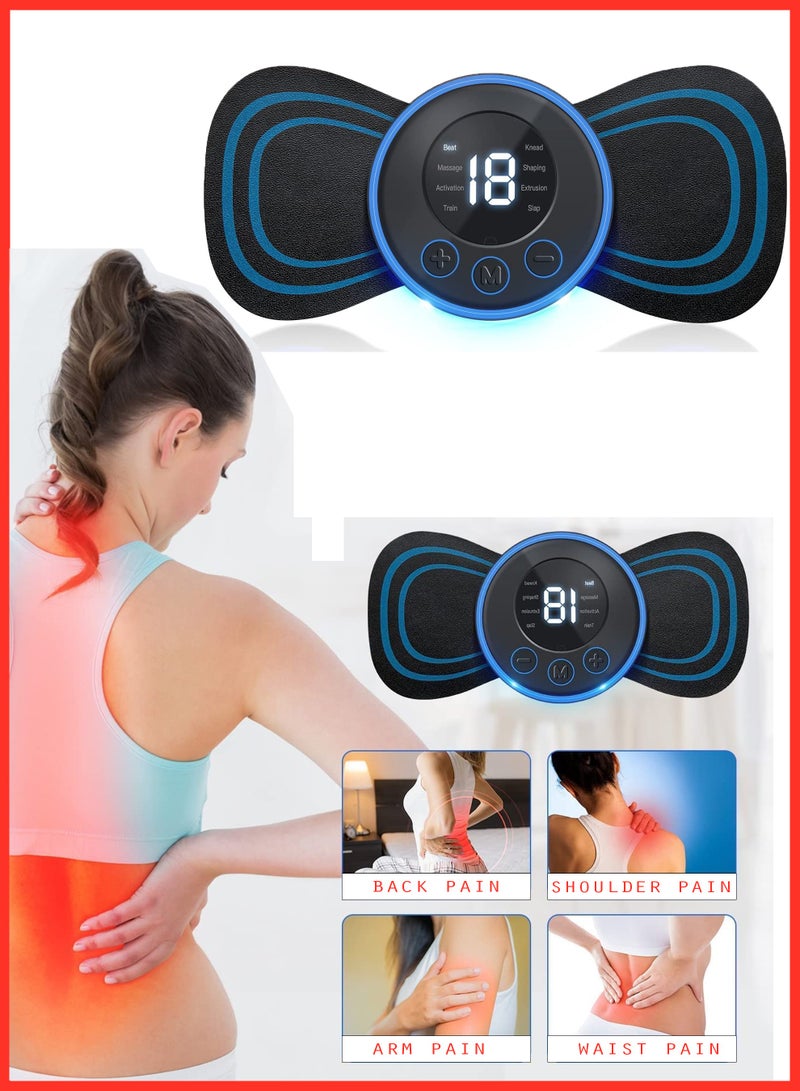 Wireless Portable Neck Massager with 8 Modes and 19 Strength Levels