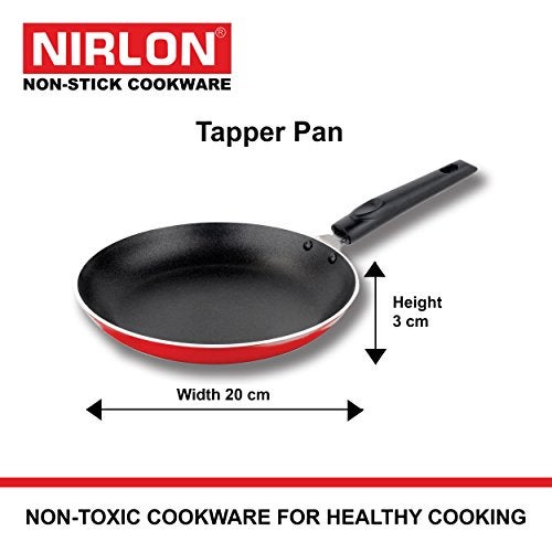 Nirlon Non-Stick Aluminium Kitchen Cookng Essential Combo Set, Tapper Pan, Round tawa - Image 3