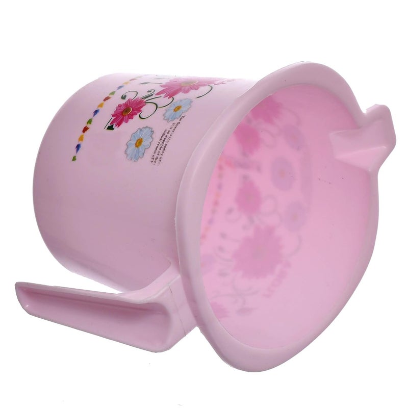 Kuber Industries Kuber Industries 2 Pieces Unbreakable Virgin Plastic Bathroom Bucket with Mug Set Pink 1 Pc 18 LTR Bucket 1 Pc 1 LTR MugKUBMART1265  - Image 4