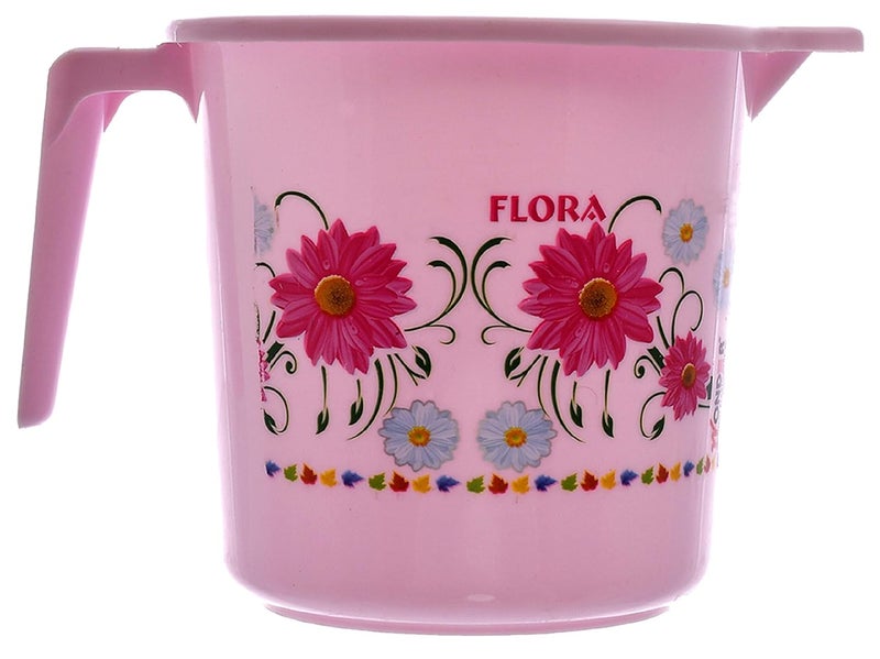 Kuber Industries Kuber Industries 2 Pieces Unbreakable Virgin Plastic Bathroom Bucket with Mug Set Pink 1 Pc 18 LTR Bucket 1 Pc 1 LTR MugKUBMART1265  - Image 2