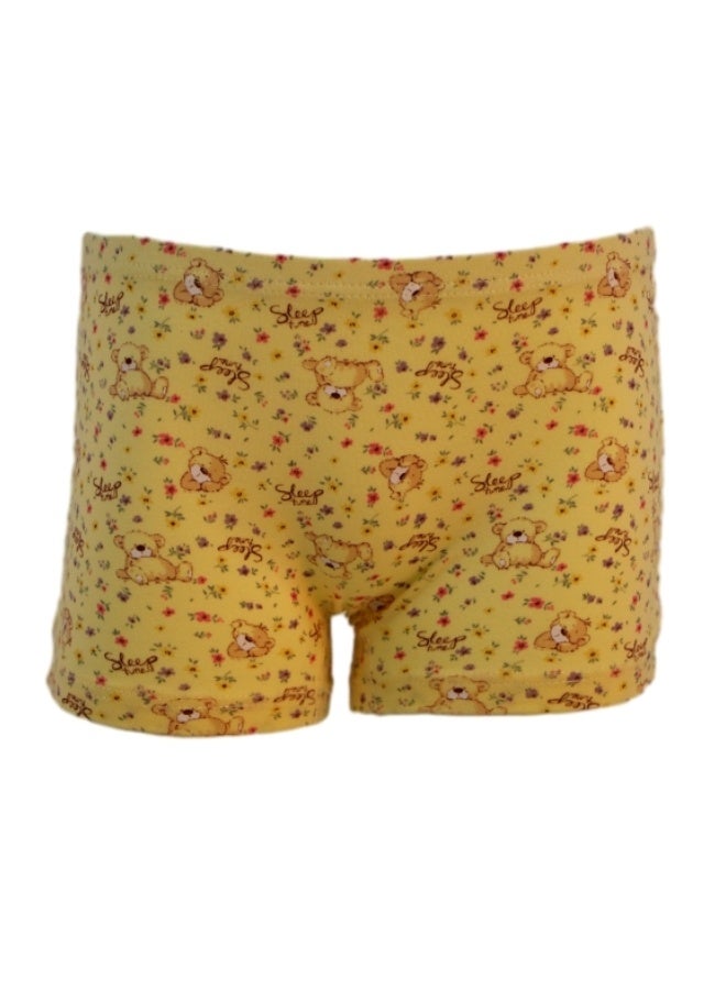 870159 Girl's Animal Print Design Boyshort 3-Pack Underwear, Multicolor