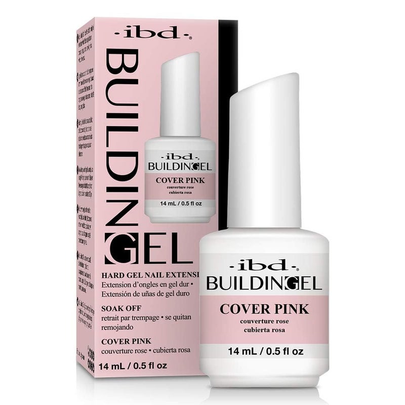 IBD Building Gel, Hard Gel Nail Extension, Cover Pink, 0.5 oz - Image 1