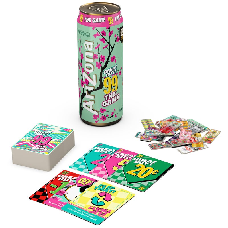 سبين ماستر جيمز لعبة Spin Master Games Arizona 99 - لعبة حفلة الشاي المثلج الرسمية في أريزونا. اجمع البطاقات واحتفظ بها بسعر 99. مناسبة للأطفال والكبار والعائلات. من 2 إلى 10 لاعبين. للأعمار من 10 سنوات فما فوق. - Image 1