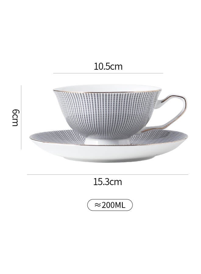 Shuer Ceramic coffee cup,  Latte coffee cup，Cappuccino coffee cup，Cup and Saucer Set Suitable for Home Office Restaurant Gifts Garden Party Home Afternoon Tea Set Ceramic Milk Tea Cup Water Cup - Image 5