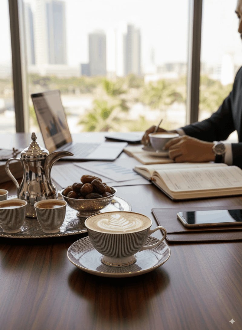 Shuer Ceramic coffee cup,  Latte coffee cup，Cappuccino coffee cup，Cup and Saucer Set Suitable for Home Office Restaurant Gifts Garden Party Home Afternoon Tea Set Ceramic Milk Tea Cup Water Cup - Image 3