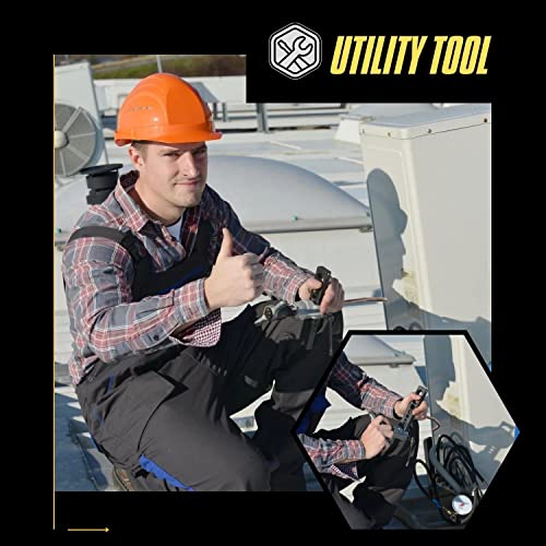 Flexzion Flaring Tools Set Tubing Pipe 8 Dies Sizes 3/16-3/4inch 45 Degree Angle Eccentric Cone Type Kit with Copper Brass Aluminum Mild Steel for Water Gas Refrigeration Brake Line Applications - Image 3