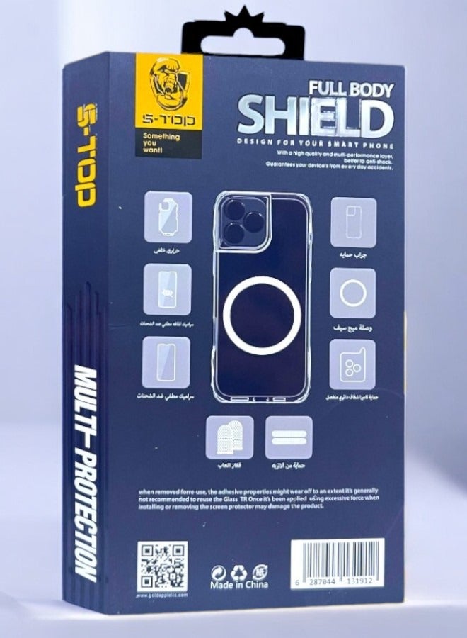 S-TOP Full protection package for iPhone 12 Pro, complete protection for your device against scratches and falls (8in1), original package from S-TOP - Image 2