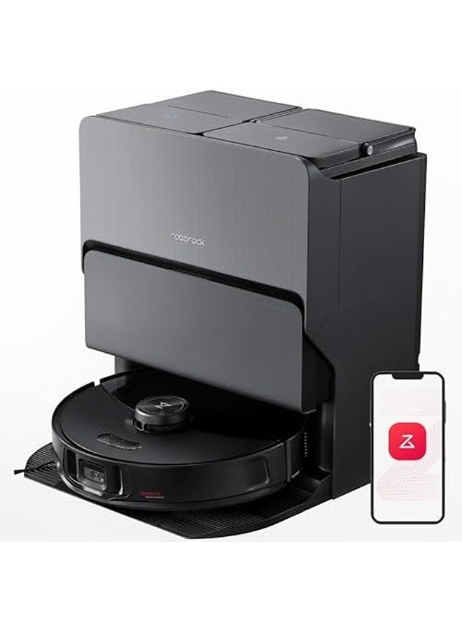 روبو روك S8 MaxV Ultra – مكنسة وممسحة روبوت ذكية بقوة شفط ‎10000‎ باسكال، تنظيف عميق مع تجفيف بالهواء الساخن، تفريغ وإعادة تعبئة تلقائي، تجنّب العقبات الذكي، خرائط متقدمة - Image 1