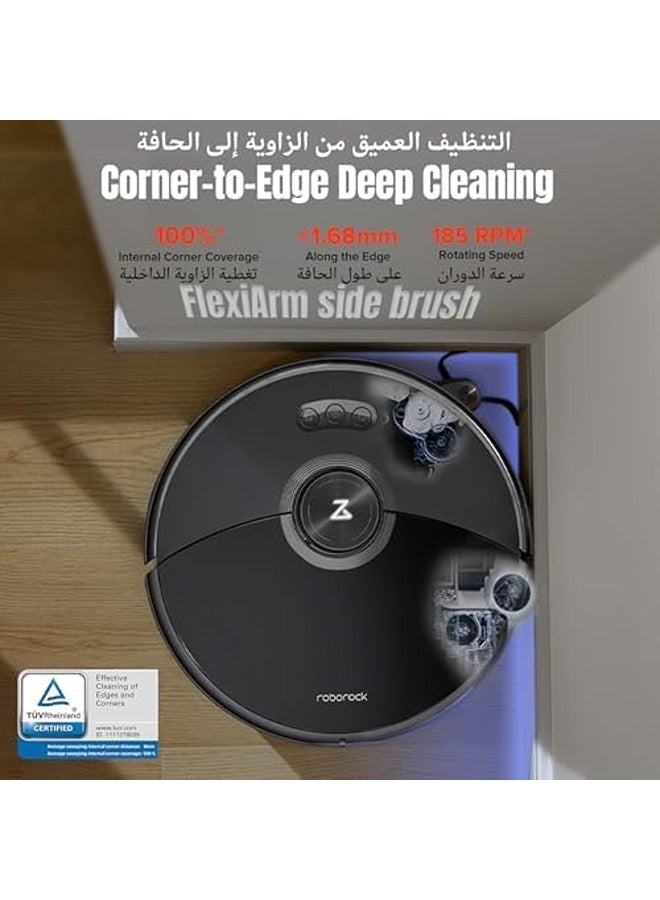 روبو روك S8 MaxV Ultra – مكنسة وممسحة روبوت ذكية بقوة شفط ‎10000‎ باسكال، تنظيف عميق مع تجفيف بالهواء الساخن، تفريغ وإعادة تعبئة تلقائي، تجنّب العقبات الذكي، خرائط متقدمة - Image 3