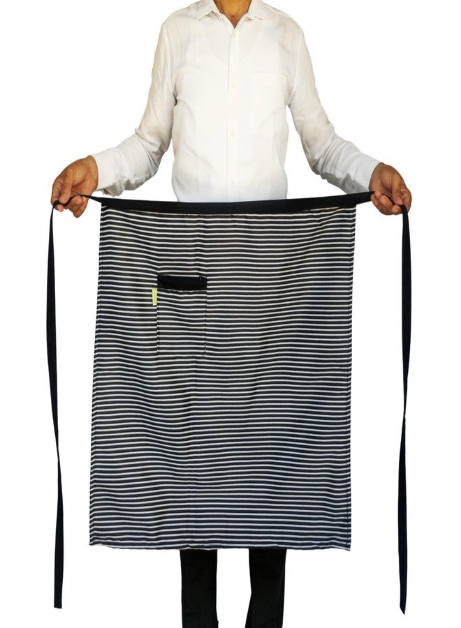 Switchon Waist Half Chef's Apron with Pocket - Free Size | Durable Polyester for Chefs & Waiters unisex Apron - Proudly Made in India - Image 1