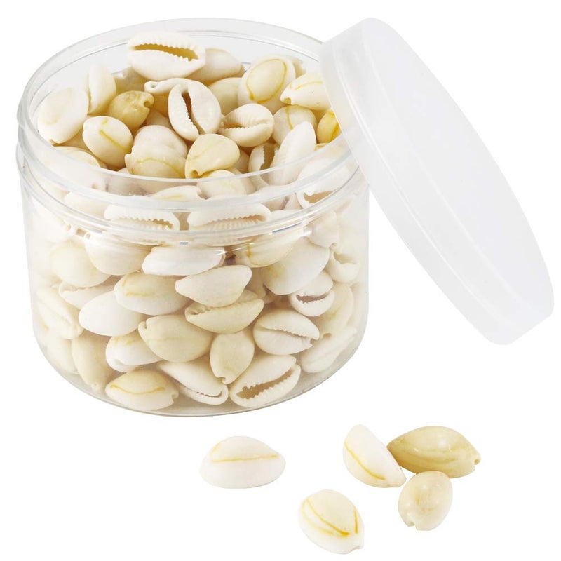 Weoxpr 200 Pcs Natural White Cowrie Shells Bulk - 16-18mm No Holes Whole Seashells for Jewelry Making, Wedding Decor, Crafts, Beach Party Supplies (Small Cowrie Shell Beads, DIY Accessories) - Image 5