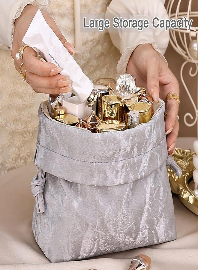 HOMENITY هومينيتي® - حقيبة مكياج برباط، منظم حقائب مستحضرات التجميل، حقيبة مكياج محمولة للسفر - Image 4