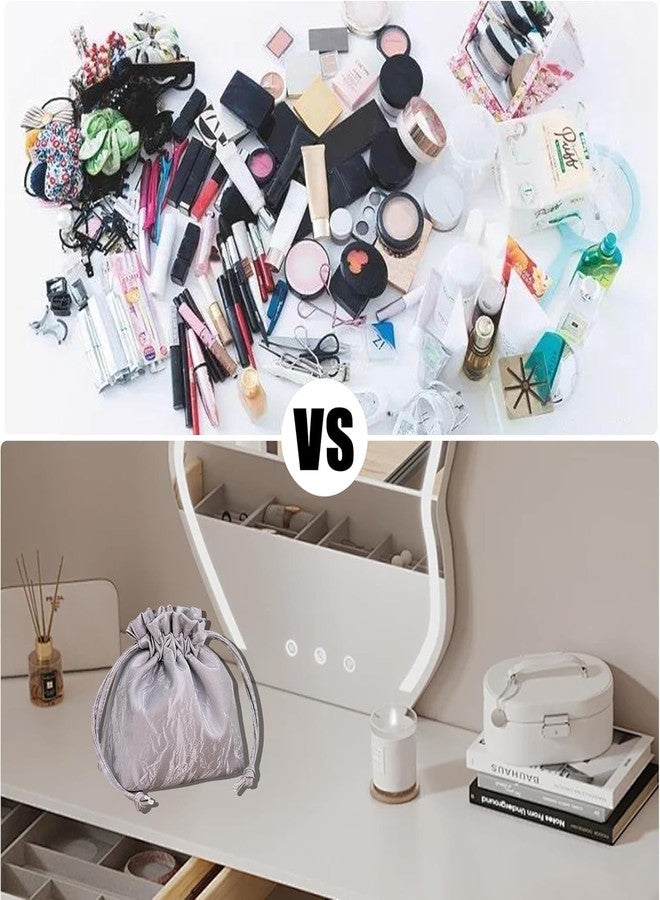 HOMENITY هومينيتي® - حقيبة مكياج برباط، منظم حقائب مستحضرات التجميل، حقيبة مكياج محمولة للسفر - Image 5