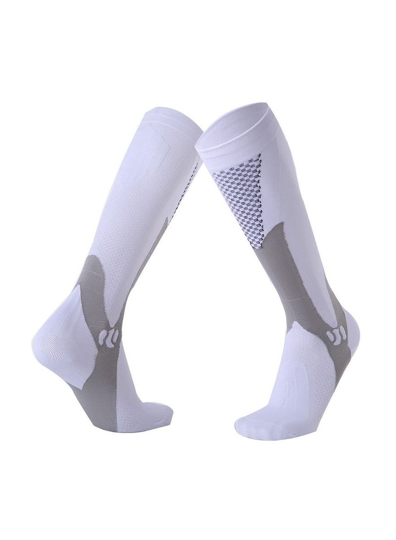 2 Pair Anti Slip Sport Knee High Socks Athletic Socks 