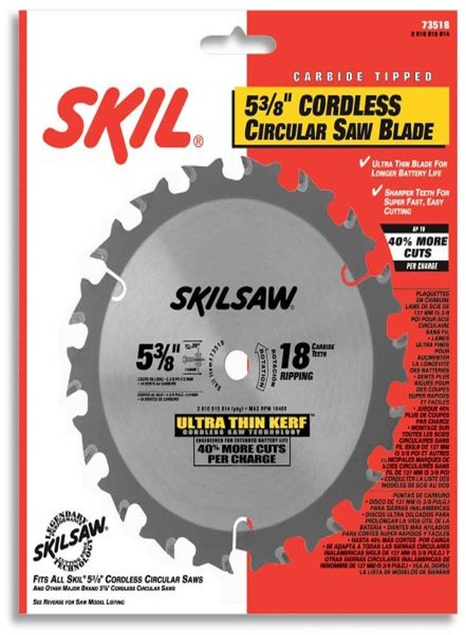سكيل شفرة منشار Skil 73518 ATB مقاس 5-3/8 بوصة و18 سنًا مع محور 10 مم