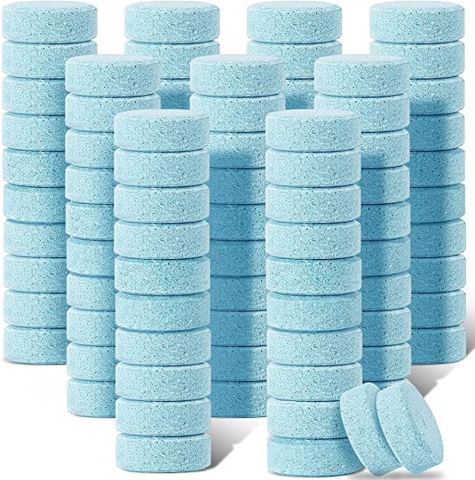 Relson Super Concentrated Automotive Glass Solid Wiper Cleaning Tablets, Car Windshield Glass Concentrated Washer Tablets (Glass Cleaner Tablet) (Blue) ((Pack of 100)) - Image 1