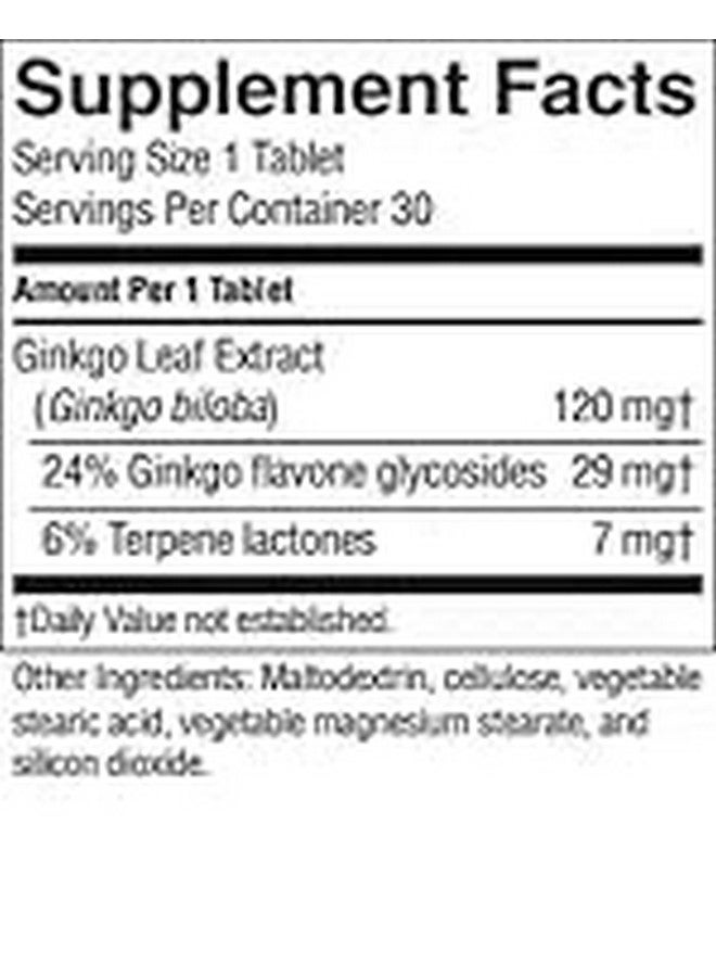 NATURE'S SUNSHINE مكملات الطبيعة صن شاين جينكو بيلوبا بتقنية الإطلاق الزمني، 30 قرص | يعزز الدورة الدموية إلى الدماغ ويدعم وظائف الذاكرة والتركيز - Image 2